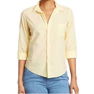 Frank & Eileen Barry Button Down Size Small Yellow